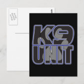 Pauw afdrukken politie K9 Briefkaart (Voorkant / Achterkant)