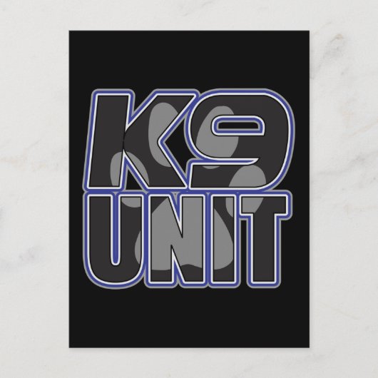 Pauw afdrukken politie K9 Briefkaart (Voorkant)