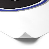 Pauw afdrukken politie K9 Poster (Hoek)