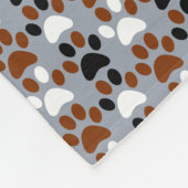 Pauw afdrukpatroon fleece deken (Hoek)