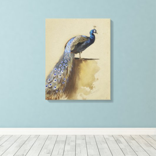 Pauw | Archibald Thorburn Canvas Afdruk (Insitu (Houten vloer))