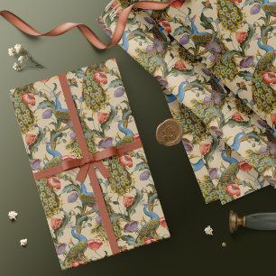 Pauw Art Nouveau Bloempatroon Inpakpapier
