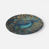 pauw art nouveau papieren bordje (Gekanteld)