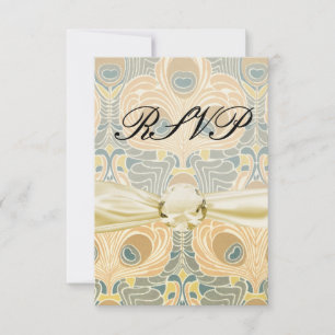 pauw art nouveau RSVP kaartje