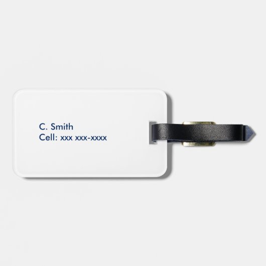 Pauw Bagage Label (Achterkant horizontaal)