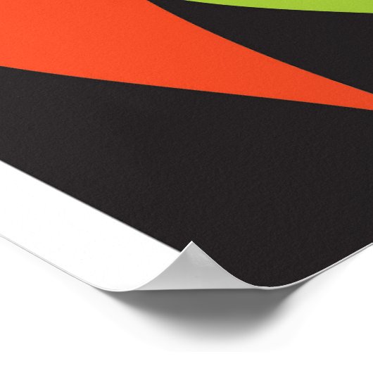 pauw bij zonsondergang poster (Hoek)