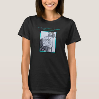 Pauw & Blad Zwart Inkt Turquoise Rand & Lettertype T-shirt