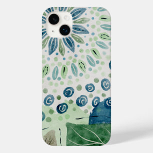 pauw blauw groen patroon floral Case-Mate iPhone 14 plus hoesje