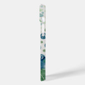 pauw blauw groen patroon floral Case-Mate iPhone case (Achterkant / Links)