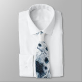 Pauw Blauw patroon Stropdas (Gebonden)