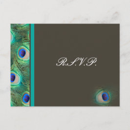 pauw blauw Trouwen rvp kaart