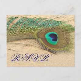 pauw blauw Trouwen rvp kaart