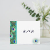 pauw blauw Trouwen rvp kaart (Staand voorkant)