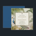 Pauw Blauw Vierkant Tropische Pauw Palm Save The Date<br><div class="desc">Peacock Blue Square Tropical Peacock Palm Save the Date Vier je liefde in tijdloze stijl met deze levendige pauw blauw Tropical Peacock Palm Save the Date kaart, ontworpen met weelderige palmen, vorstelijke pauw veren, en een verfijnd ivoor lijst. Perfect voor bruiloften, tuinfeesten of luxe resortceremonies, dit ontwerp balanceert tropische levendigheid...</div>