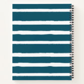 Pauw Blauw Wit Foto Collage Familie Recepten Notitieboek (Achterkant)