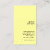 PAUW BLOEIEN TAN/GRIJS VISITEKAARTJE (Achterkant)