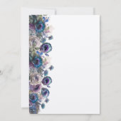 Pauw Bloem Motief Save The Date Uitnodiging (Achterkant)