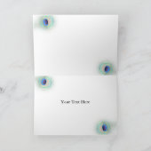 pauw bruiloft Dank je Bedankkaart (Binnen)