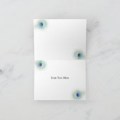 pauw bruiloft Dank je Bedankkaart (Binnen)