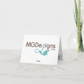 pauw bruiloft Dank je Bedankkaart (Achterkant)