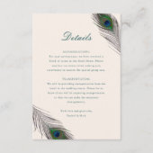 pauw bruiloft invoegen informatiekaartje (Voorkant)