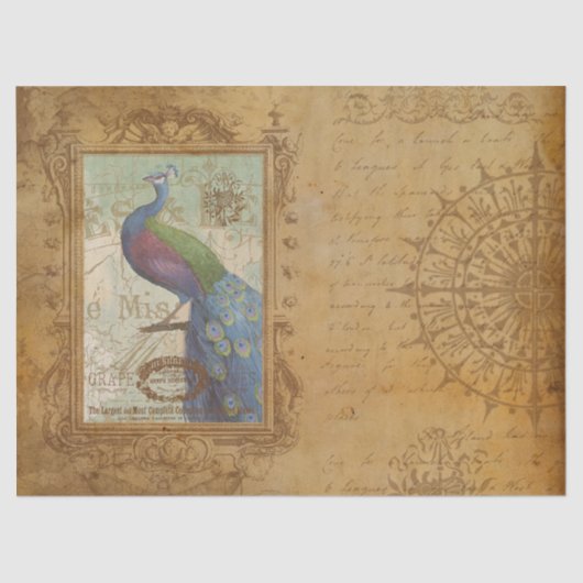 pauw bruin Antiek papier (Voorkant)