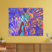 Pauw Canvas Afdruk (Insitu (Woonkamer))
