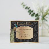 Pauw Champagne Dessert Snoep Buffet Tafelbord Briefkaart (Staand voorkant)