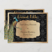 Pauw Champagne Dessert Snoep Buffet Tafelbord Briefkaart (Voorkant / Achterkant)