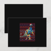 Pauw Christmas Lichtjes Horrorsweater Geit Liefheb Uitnodiging Briefkaart (Voorkant / Achterkant)