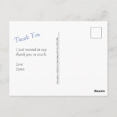 Pauw Dank U Vintage Kunst Illustratie  Briefkaart (Achterkant)