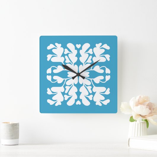Pauw deco vierkante klok (Huis)