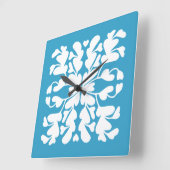 Pauw deco vierkante klok (Hoek)