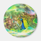 Pauw digitale schildering magneet (Voorkant)