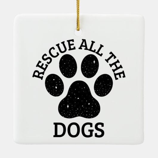 Pauw Druk alle DOGS-hondenliefhebber opnieuw op Keramisch Ornament (Achterkant)