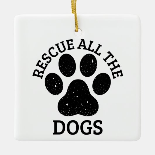 Pauw Druk alle DOGS-hondenliefhebber opnieuw op Keramisch Ornament (Voorkant)