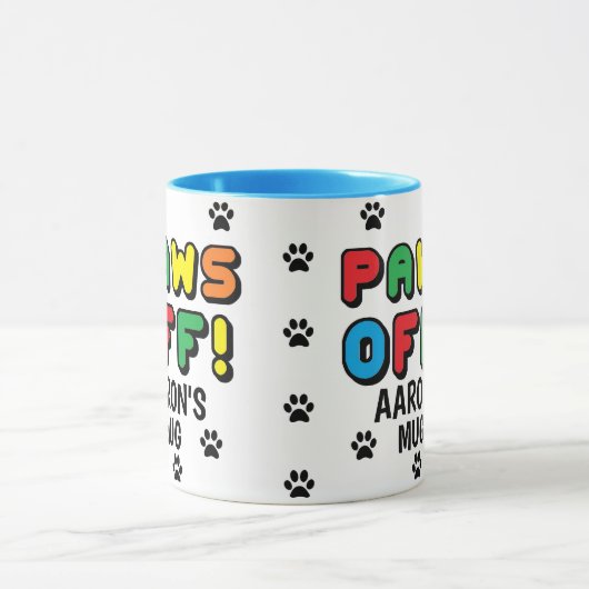 Pauw drukt Patroon weg! Mok voor kleurrijke afdruk (Midden)