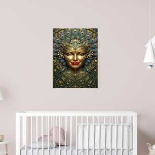 Pauw Elegantie – Decorative Fantasie Portret Poster