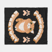 Pauw elke dag fleece deken (Voorkant (Horizontaal))