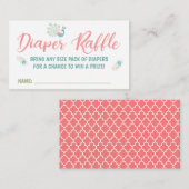 Pauw en Baby Fox Luier Raffle Tickets Informatiekaartje (Voorkant / Achterkant)