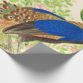  Pauw en bloemenschilderij Cadeaupapier (Hoek)