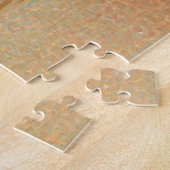 Pauw en bloemenschilderij Legpuzzel (Zijkant)