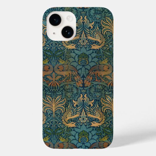 Pauw en draak, 1878, William Morris Case-Mate iPhone Case (Achterkant)