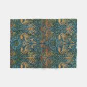 Pauw en draak, 1878, William Morris Fleece Deken (Voorkant (Horizontaal))