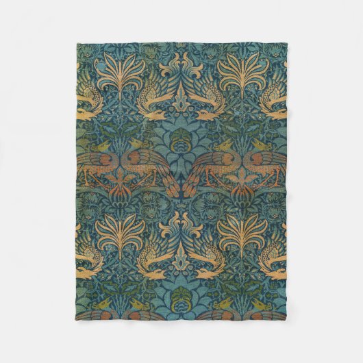 Pauw en draak, 1878, William Morris Fleece Deken (Voorkant)