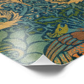 Pauw en draak, 1878, William Morris Foto Afdruk (Hoek)