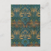 Pauw en draak, 1878, William Morris Informatiekaartje (Voorkant)