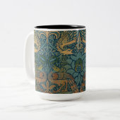 Pauw en draak, 1878, William Morris Tweekleurige Koffiemok (Voorkant links)