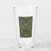Pauw en Draak (door William Morris) Glas (Voorkant)