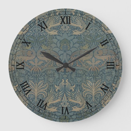 Pauw en Draak van William Morris Grote Klok (Voorkant)